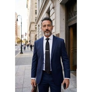 "Andrew's Ties" Milano Mens Black 100%‎ Silk Necktie Made in Italy Solid Ribbed
